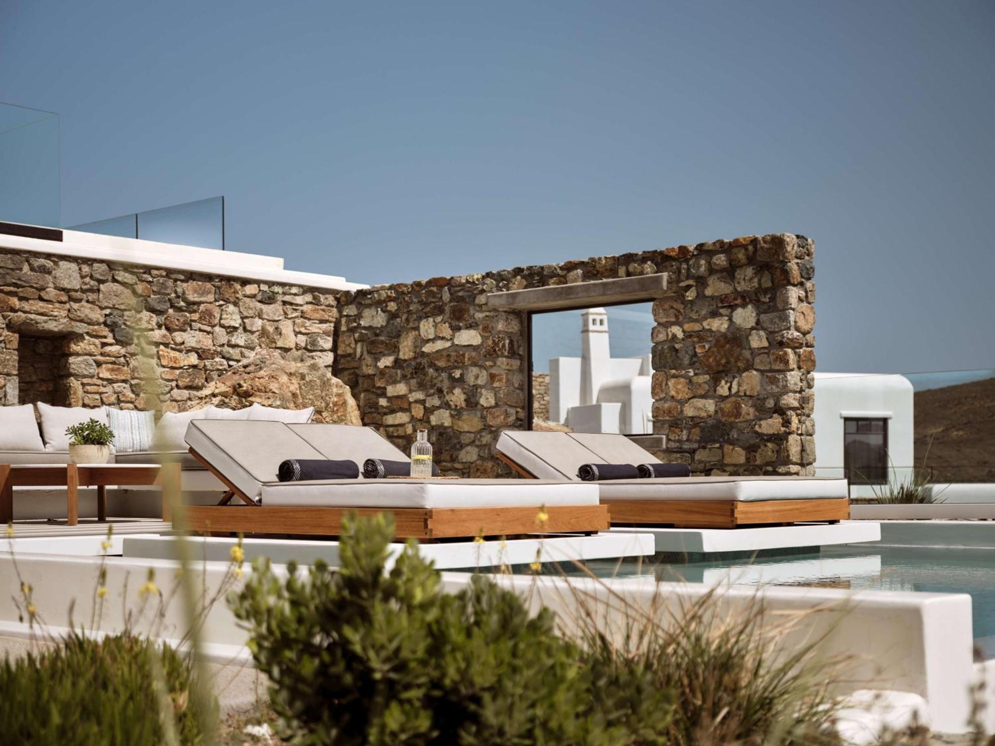 Semeli Coast Mykonos Curio Collection By Hilton Hotel Merchia Beach Екстериор снимка