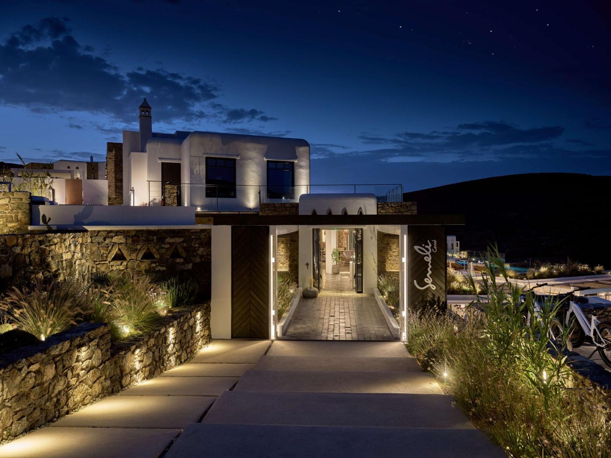 Semeli Coast Mykonos Curio Collection By Hilton Hotel Merchia Beach Екстериор снимка