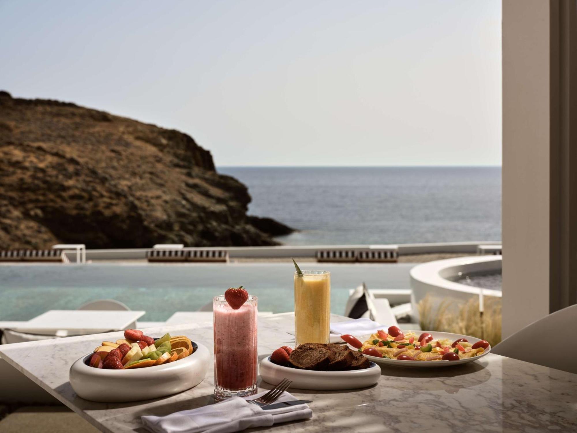 Semeli Coast Mykonos Curio Collection By Hilton Hotel Merchia Beach Екстериор снимка