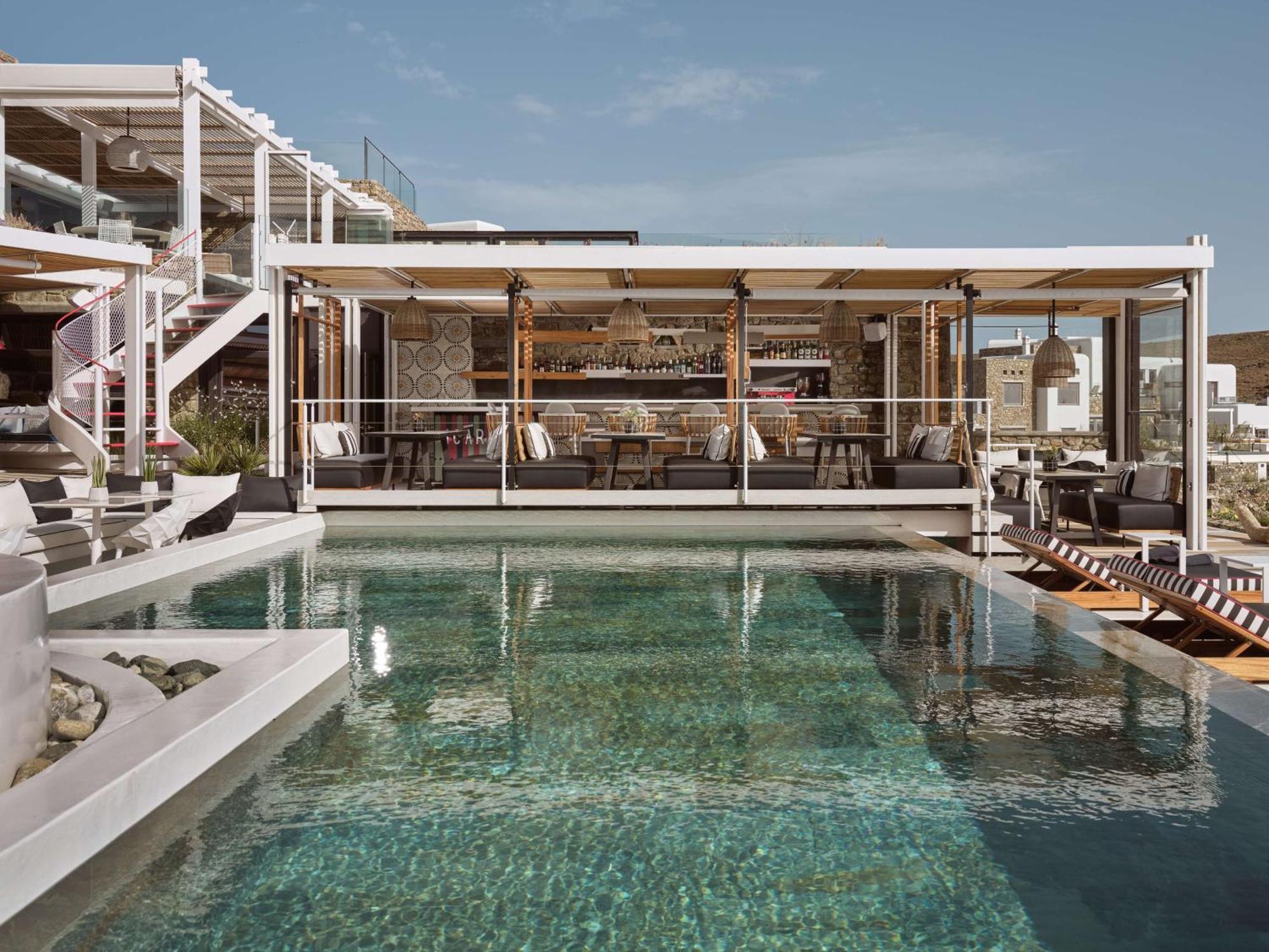 Semeli Coast Mykonos Curio Collection By Hilton Hotel Merchia Beach Екстериор снимка