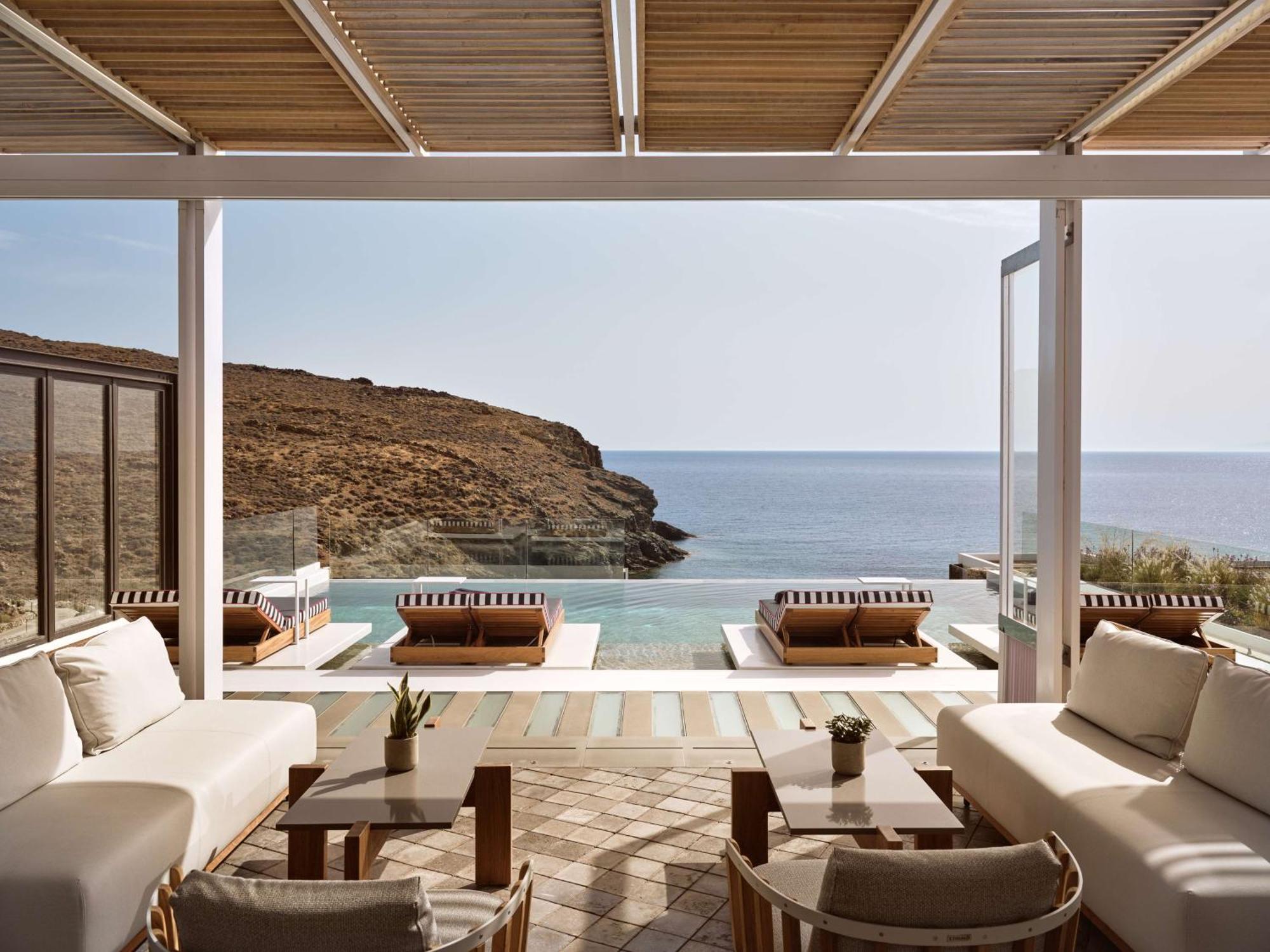 Semeli Coast Mykonos Curio Collection By Hilton Hotel Merchia Beach Екстериор снимка