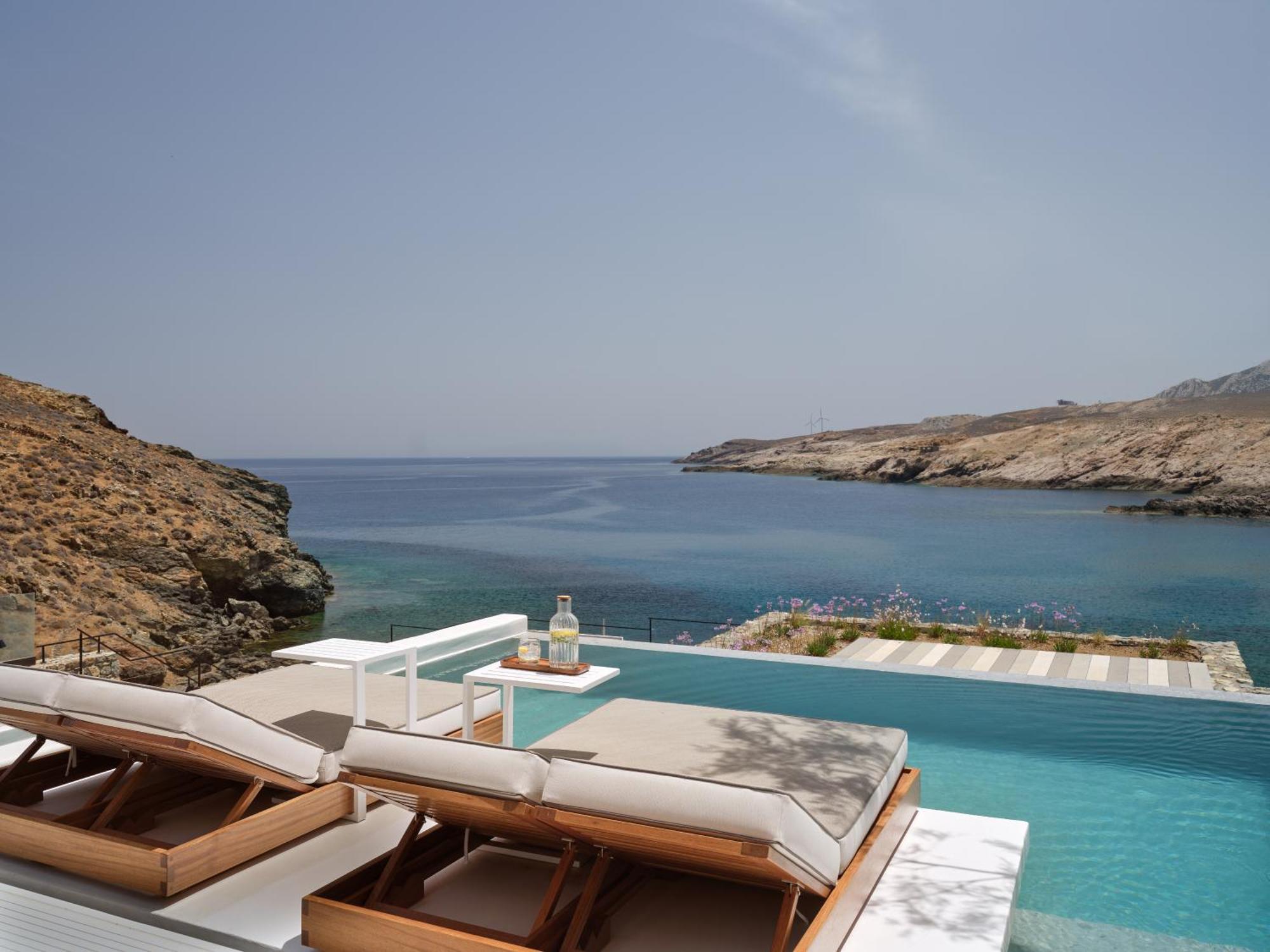 Semeli Coast Mykonos Curio Collection By Hilton Hotel Merchia Beach Екстериор снимка