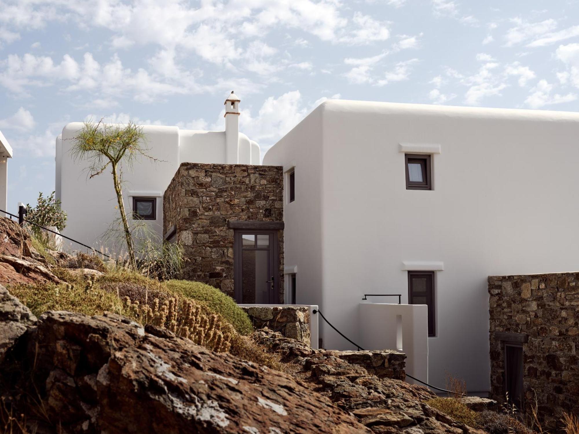 Semeli Coast Mykonos Curio Collection By Hilton Hotel Merchia Beach Екстериор снимка
